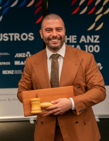 Luke Banitsiotis crowned Australasia's top auctioneer at AUSTROS 2024
